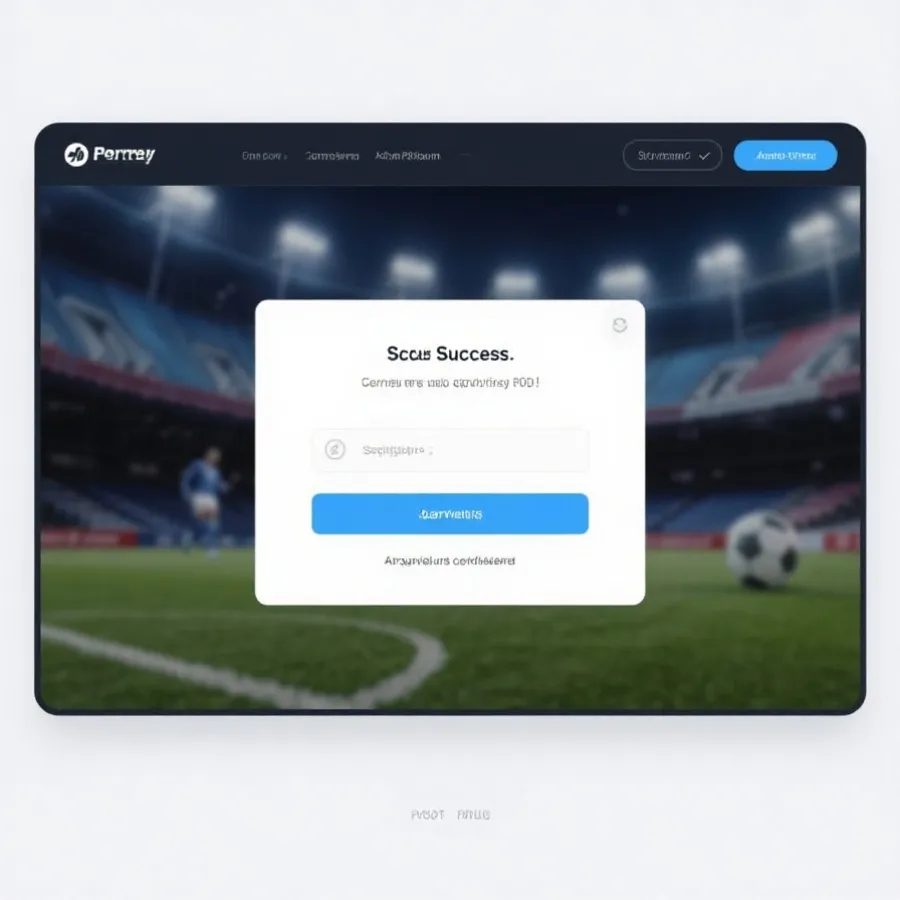 官方註冊成功示意畫面