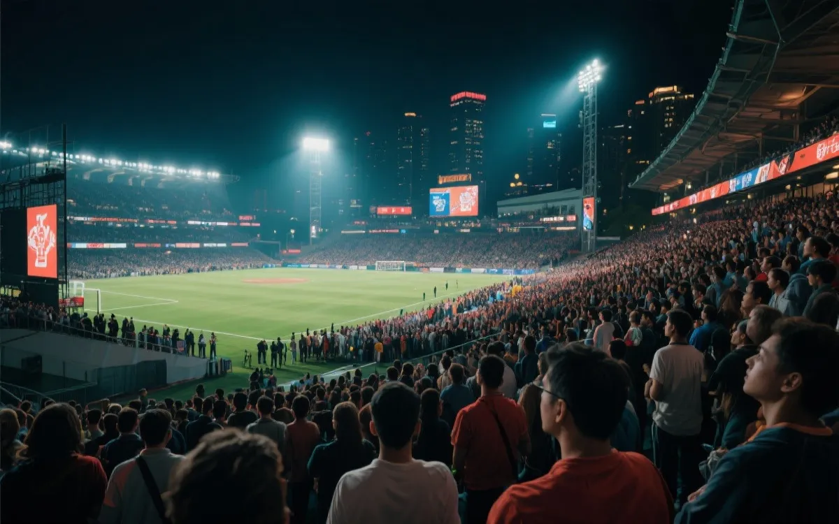 夜晚的球场外与球迷广场：适合黑马关键战与组团观赛的城市氛围